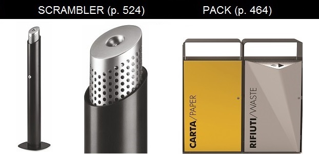 scrambler cendrier pack corbeille metalco