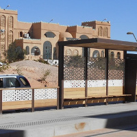 Ouargla-Algerie-abris-tramway-mobilier-de-quai-METALCO