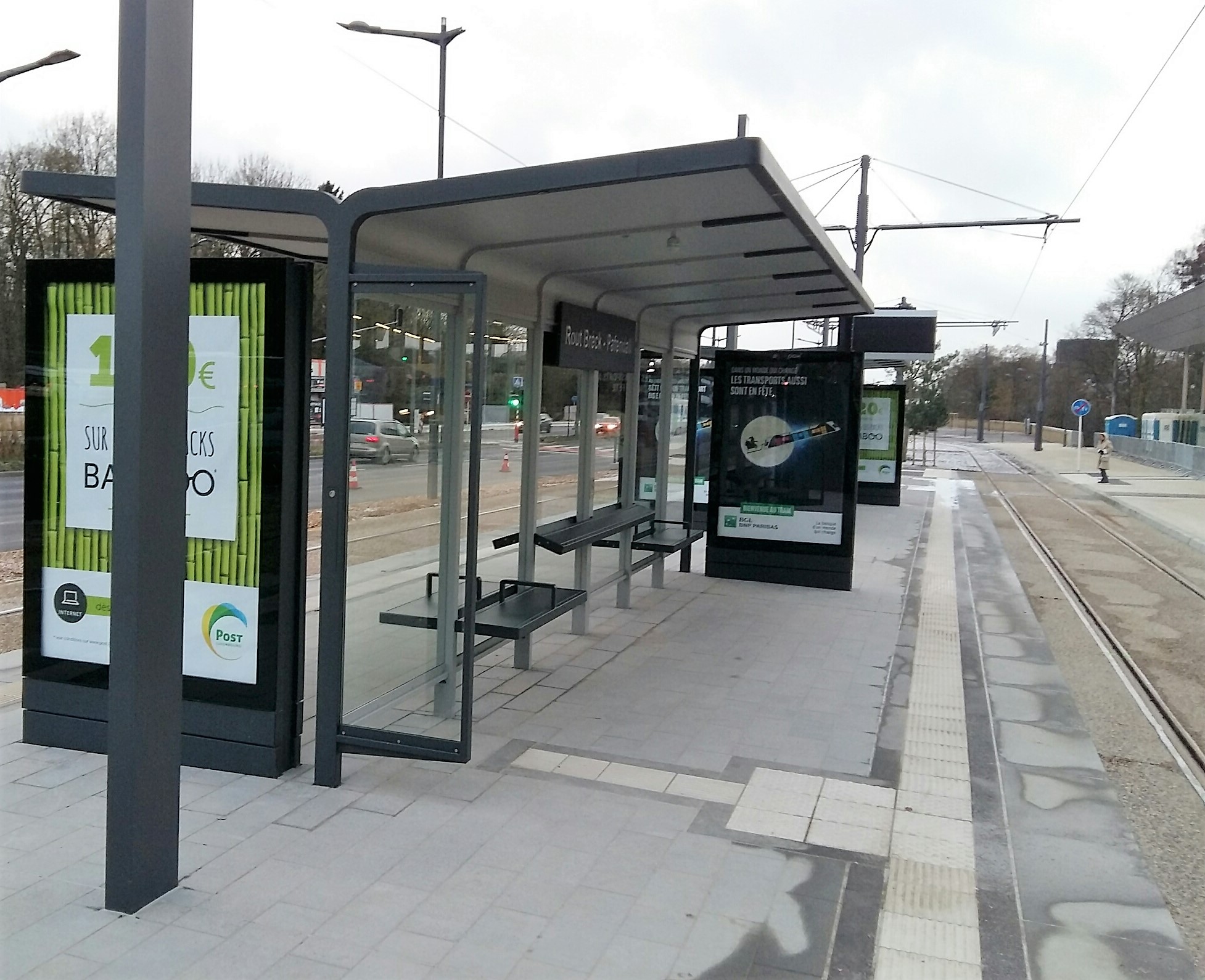 Abris de station LEGA METALCO - tramway Luxembourg