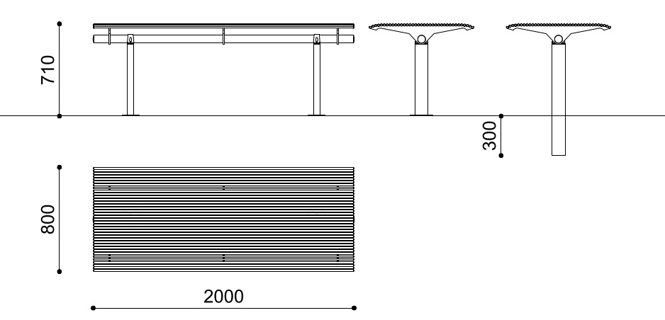 aire de pique-nique LIBRE table