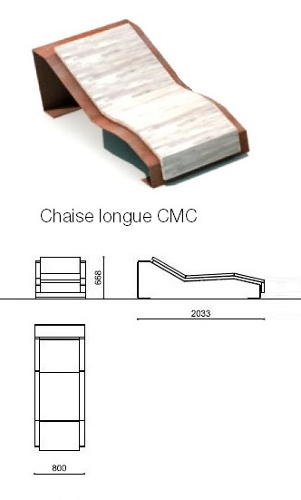 CORTOMADERE CHAISE LONGUE