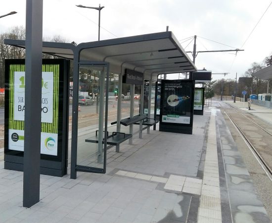 Abris de station LEGA METALCO - tramway Luxembourg