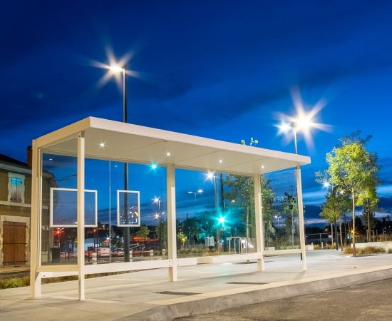 Mobilier Urbain Abris Bus, Abris voyageurs pôle gare Périgueux - fabricant Metalco