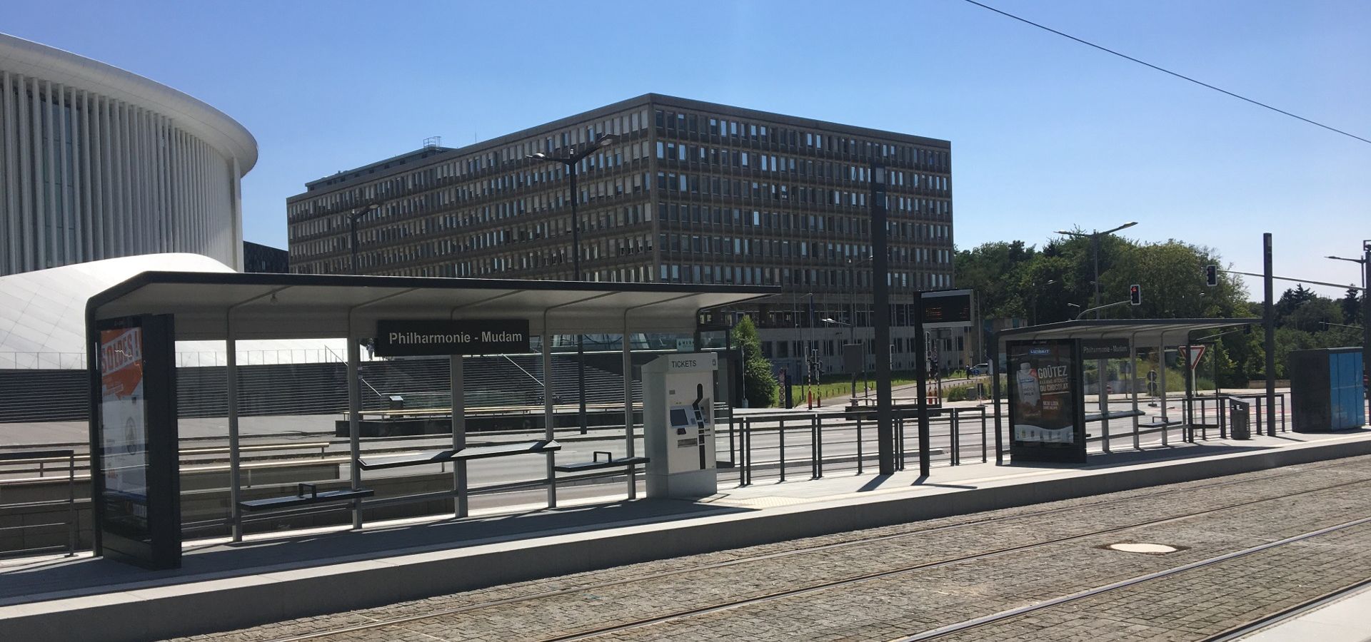 Abris de station LEGA METALCO - tramway Luxembourg
