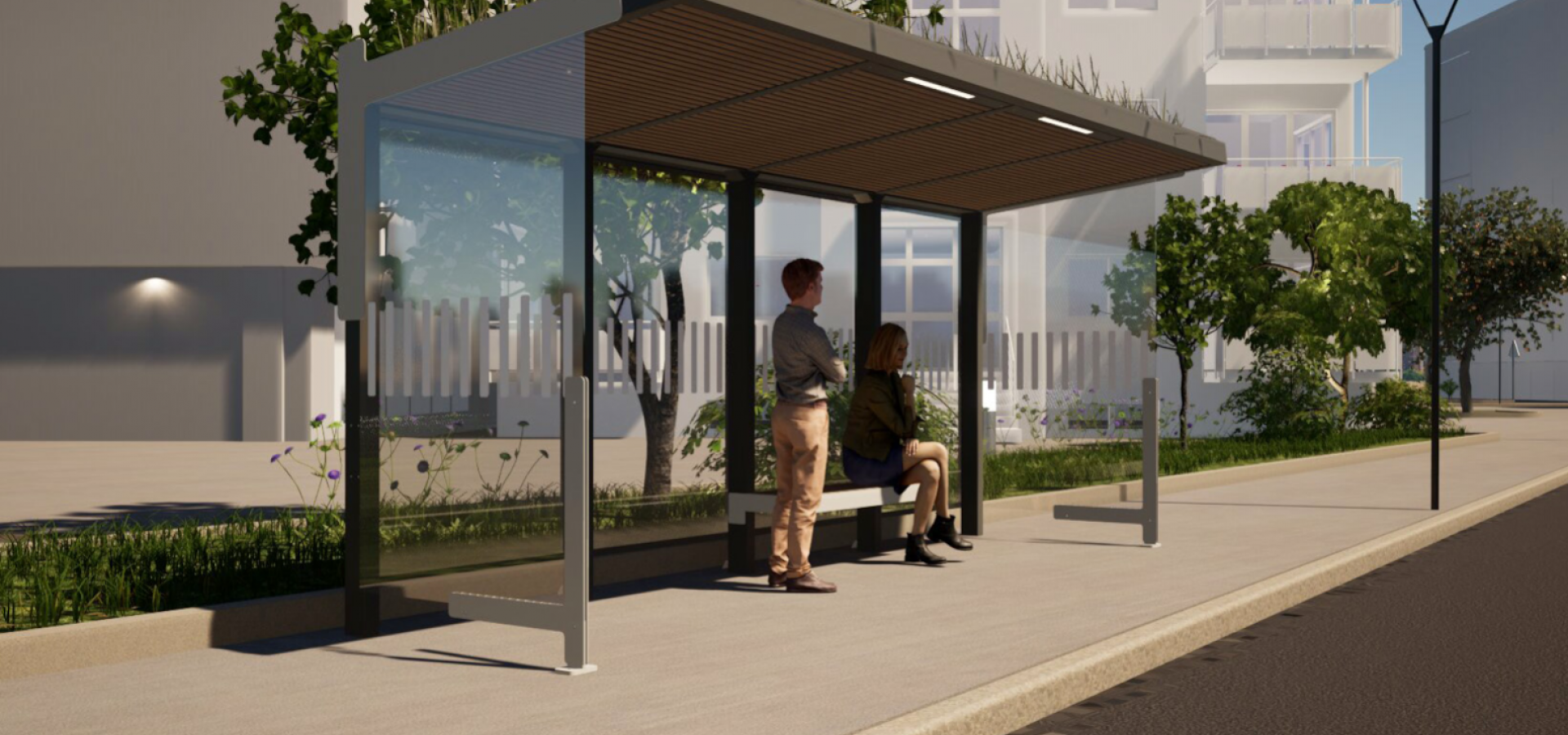 abri bus design vegetalisation