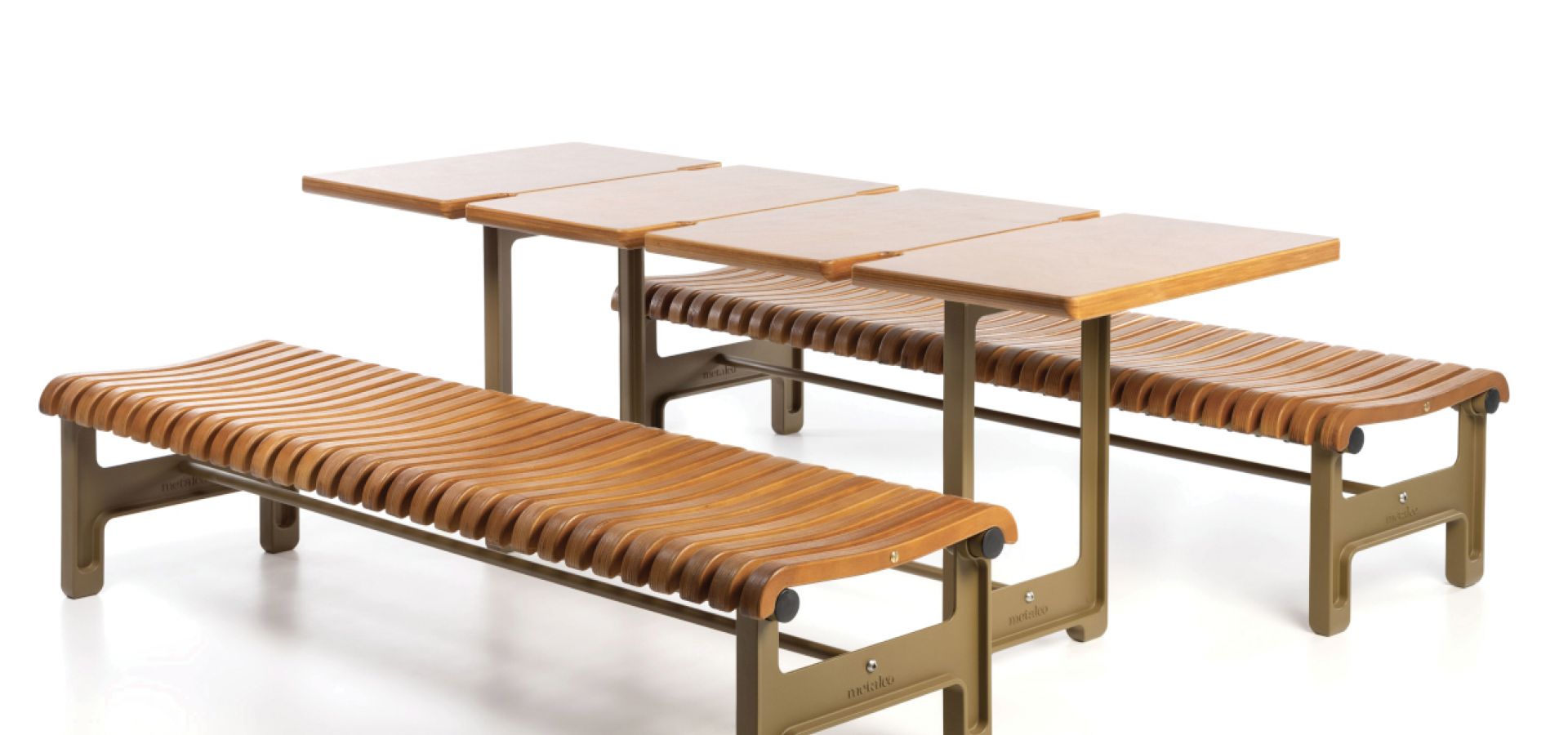 assise OLYMPIA WOOD aire de pique-nique
